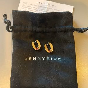 Jenny Bird U-Shaped Gold Hoops